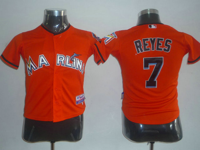 Florida Marlins #7 Jose Reyes red MLB youth Jersey