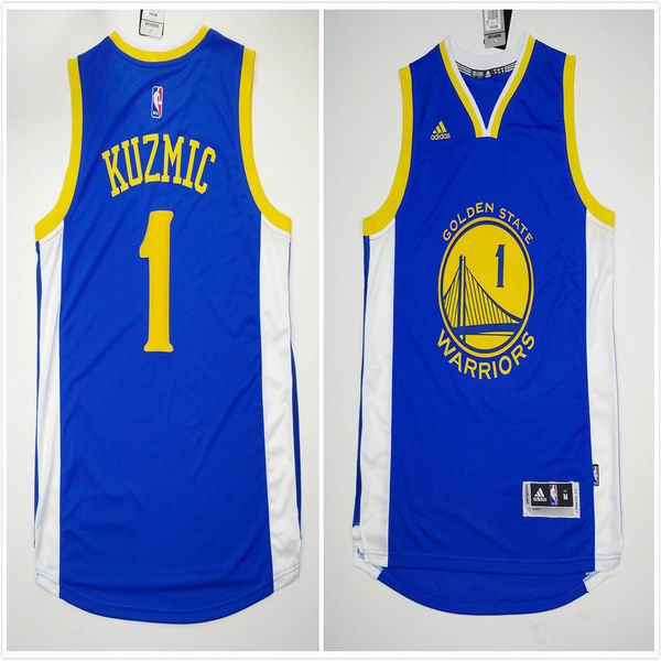 Golden State Warriors 1 Kuzmic blue adidas men nba basketball jerseys