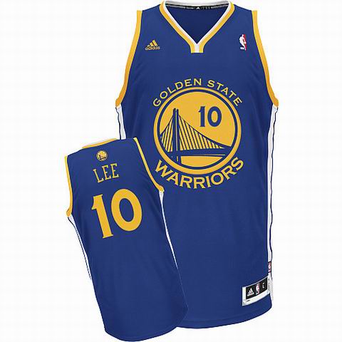 Golden State Warriors 10 David Lee Blue adidas men  adidas men nba basketball jerseys