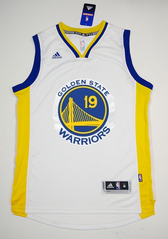 Golden State Warriors 19 Leandro Barbosa white adidas men nba basketball jerseys