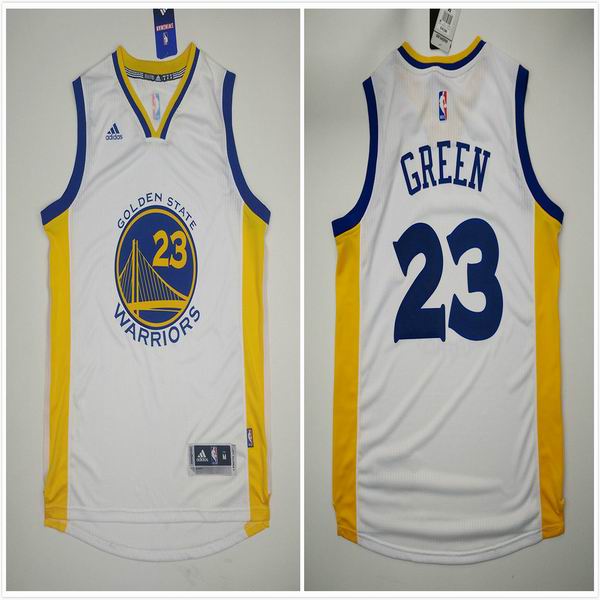 Golden State Warriors 23 Draymond Green white nba basketball jersey