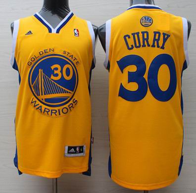 Golden State Warriors 30 Gold  Stephen Curry Swingman  adidas men nba basketball jerseys