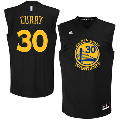 Golden State Warriors 30 Stephen Curry Black Fashion Stitched NBA Jerseys