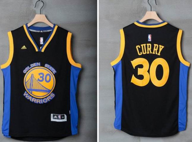 Golden State Warriors 30 Stephen Curry Black Stitched NBA Jersey