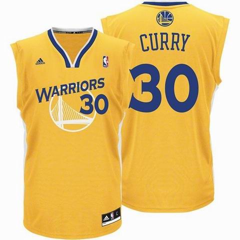 Golden State Warriors 30 Stephen Curry Gold Swingman  adidas men nba basketball jerseys