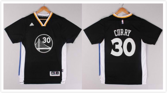 Golden State Warriors 30 Stephen Curry black NBA short Jerseys