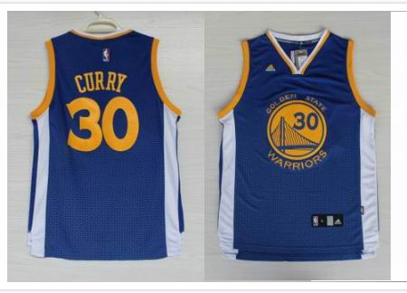 Golden State Warriors 30 Stephen Curry drift fashion Blue Jersey