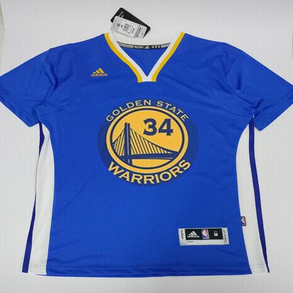 Golden State Warriors 34 Shaun Livingston blue  short sleeves adidas men nba basketball jerseys