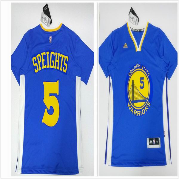 Golden State Warriors 5 Speights blue  short sleeves adidas men nba basketball jerseys