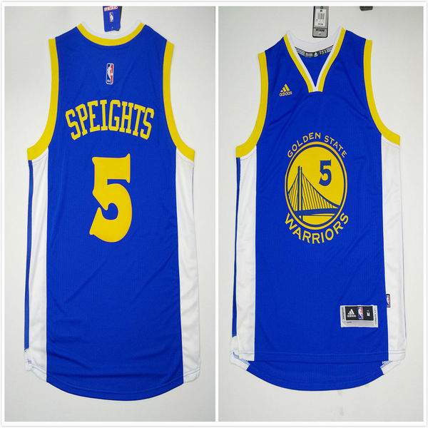 Golden State Warriors 5 Speights blue adidas men nba basketball jerseys