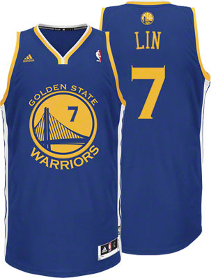 Golden State Warriors 7 Jeremy Lin New Revolution 30 Swingman adidas men nba basketball jerseys