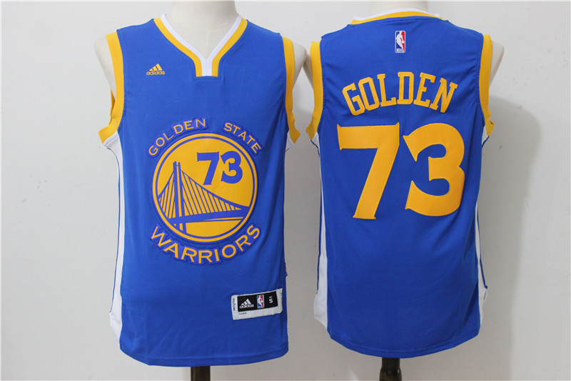 Golden State Warriors 73 Golden blue  Revolution 30 adidas men nba basketball jerseys