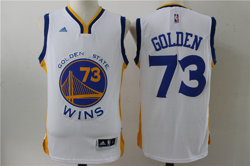 Golden State Warriors 73 Golden white NBA Revolution 30 adidas men nba basketball jerseys