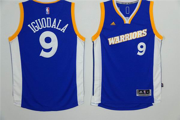 Golden State Warriors 9 Andre Iguodala  blue adidas men nba basketball jerseys