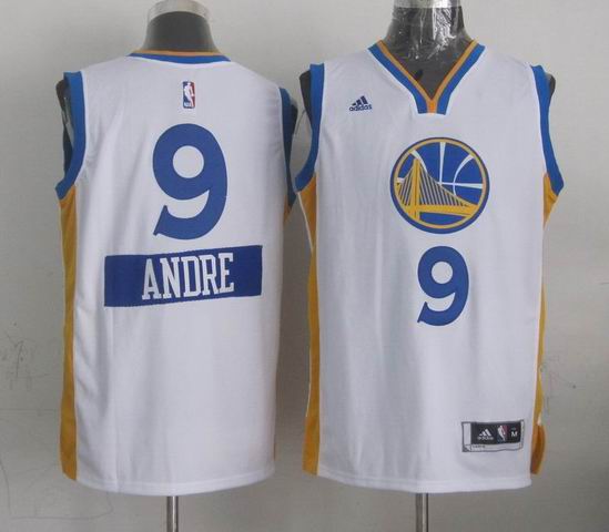 Golden State Warriors 9 Andre Iguodala  white Christmas adidas men nba basketball jerseys