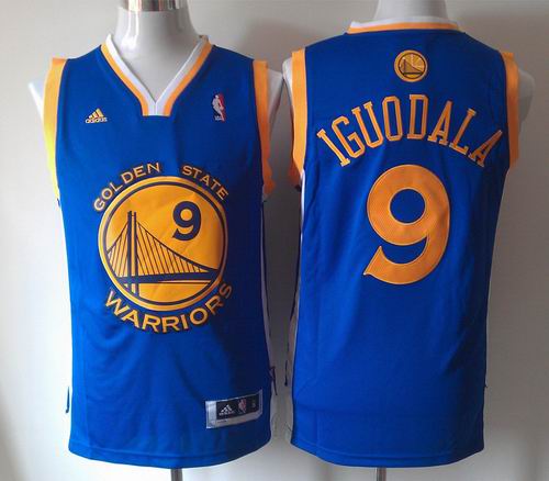 Golden State Warriors 9 IGUODALA blue adidas men nba basketball jerseys
