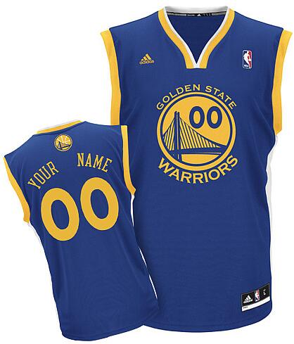 Golden State Warriors Custom blue adidas Road Jersey for sale