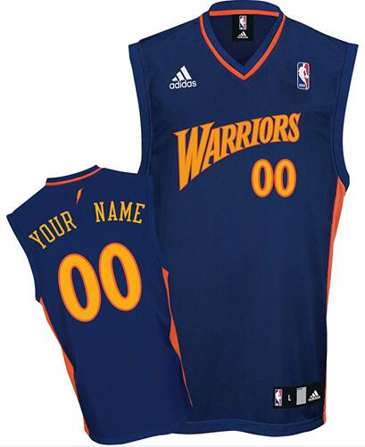 Golden State Warriors Custom dk blue Road Jersey for sale