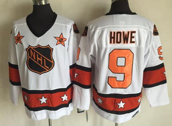 Gordie Howe Detroit Red Wings 9 Throwback CCM men NHL All Star Jersey