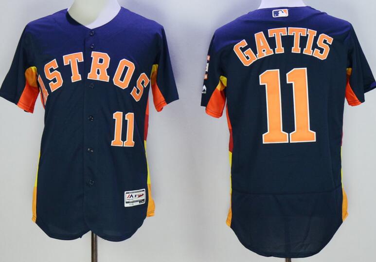 Houston Astros 11 gattis Flexbase Authentic blue men baseball mlb Jerseys