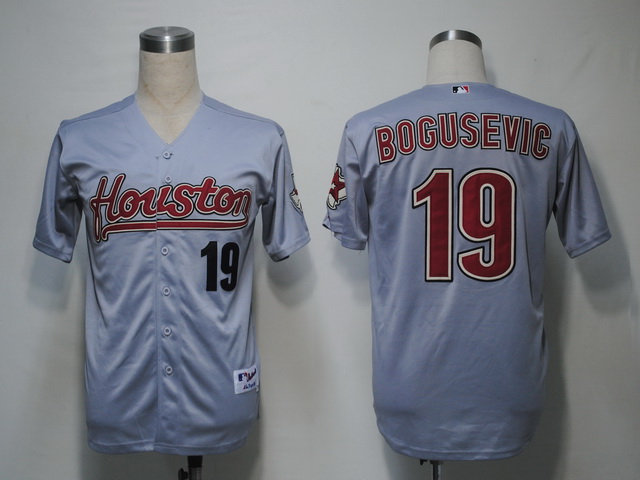 Houston Astros 19 Bogusevic Grey men baseball mlb Jerseys