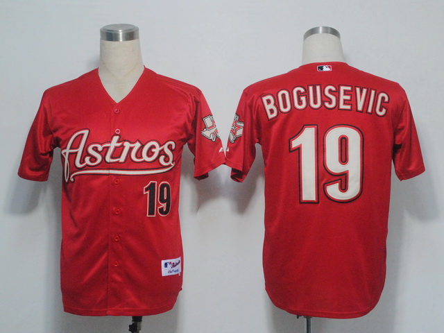 Houston Astros 19 Bogusevic Red men baseball mlb Jerseys