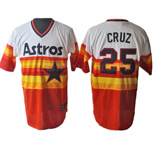 Houston Astros 25 CRUZ red men baseball mlb jerseys