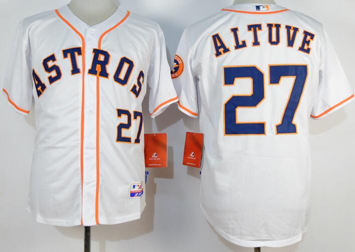 Houston Astros 27 Jose Altuve Authentic white baseball Jersey