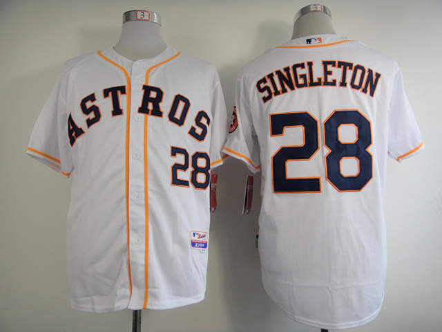 Houston Astros 28 Jon Singleton White men baseball mlb Jerseys