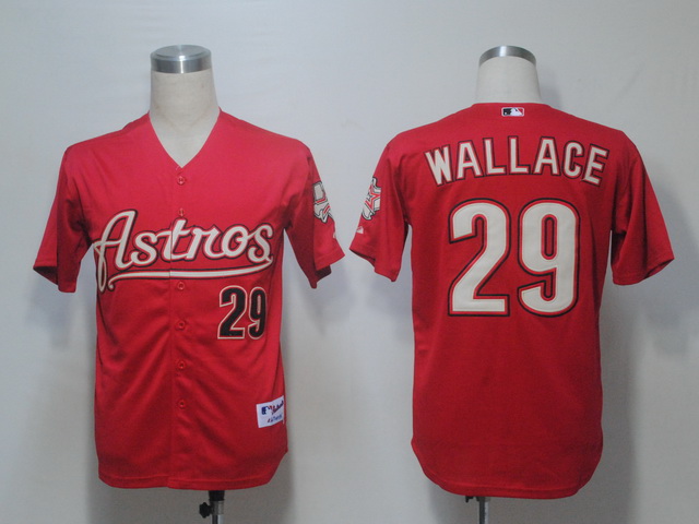 Houston Astros 29 Wallace Red men baseball mlb Jerseys