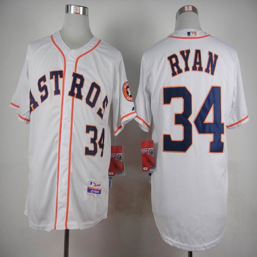 Houston Astros 34 Nolan Ryan white men baseball mlb jerseys