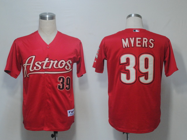 Houston Astros 39 Myers Red men baseball mlb Jerseys