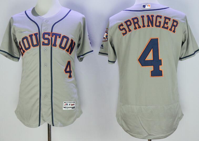 Houston Astros 4 George Springer Flexbase Authentic grey men baseball mlb Jerseys