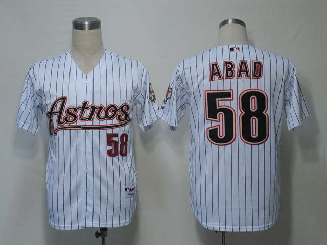 Houston Astros 58 Abad White men baseball mlb jerseys