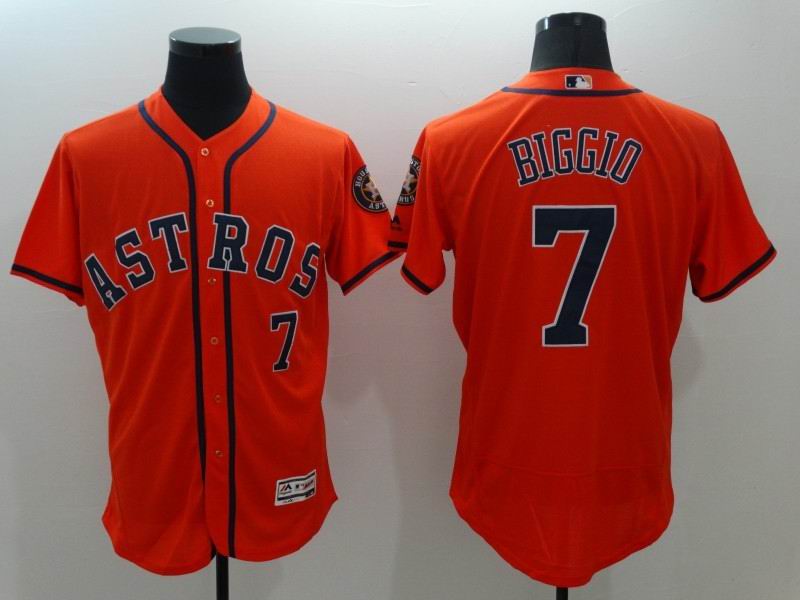 Houston Astros Authentic 7 Craig Biggio orange Flexbase Authentic Collection men baseball mlb Jersey