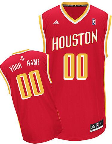 Houston Rockets Custom red Alternate Jersey for sale