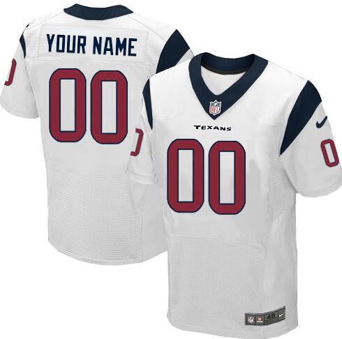 Houston Texans Nike white Custom Elite Jersey for Men women youth kids