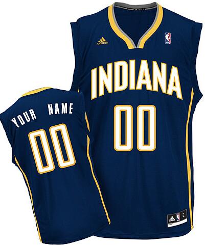 Indiana Pacers Custom blue adidas Road Jersey for sale