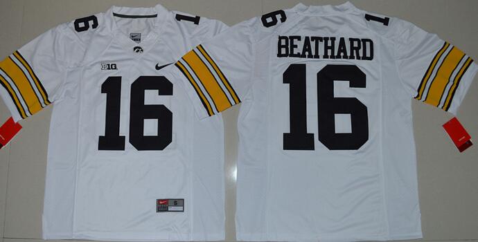 Iowa Hawkeyes 16 C.J Beathard white men NCAA college Football Jerseys