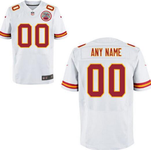 Kansas City Chiefs Nike white Custom Elite Jersey for Men women youth kids