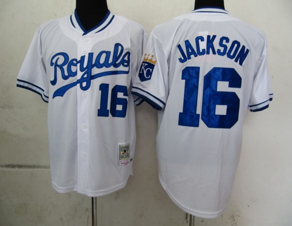 Kansas City Royals 16 Jackson White men baseball mlb jerseys