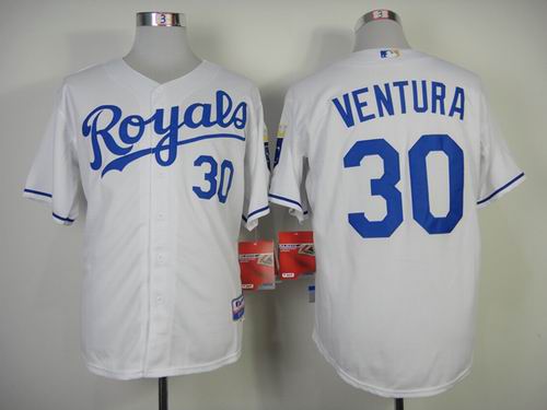 Kansas City Royals 30 VENTURA white men baseball mlb jersey