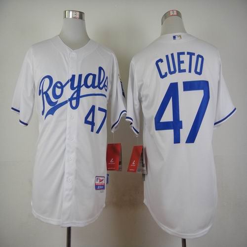 Kansas City Royals 47 Johnny Cueto white mlb baseball Jerseys