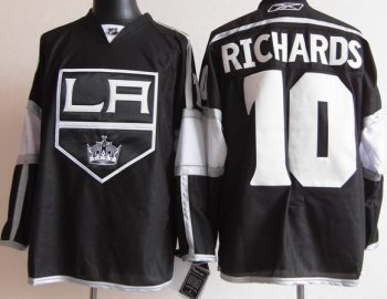 LOS ANGELES KINGS 10 RICHARDS men nhl ice hockey  jerseys black