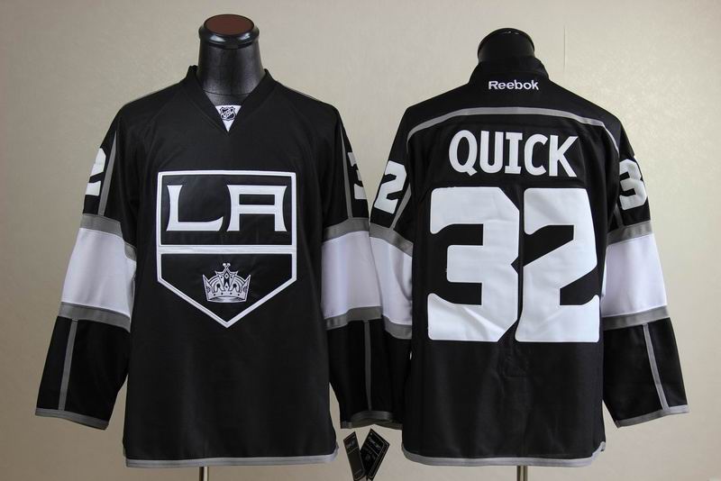 LOS ANGELES KINGS 32 QUICK men nhl ice hockey  jerseys  black