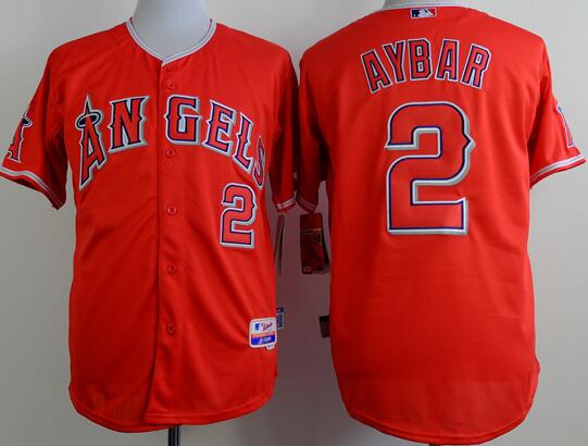 Los Angeles Angels 2 Erick Aybar red men baseball mlb jerseys