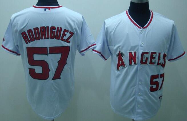 Los Angeles Angels 57 Francisco Rodriguez white men baseball mlb jersey