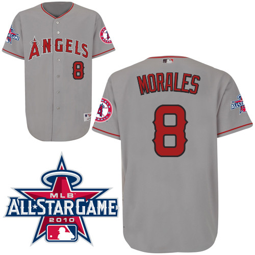 Los Angeles Angels 8 Morales Grey men baseball mlb Jerseys