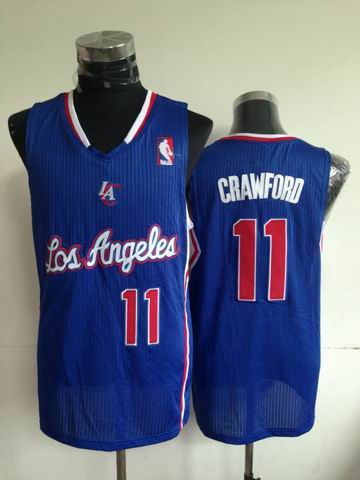 Los Angeles Clippers 11 Jamal Crawford blue adidas men nba basketball jerseys