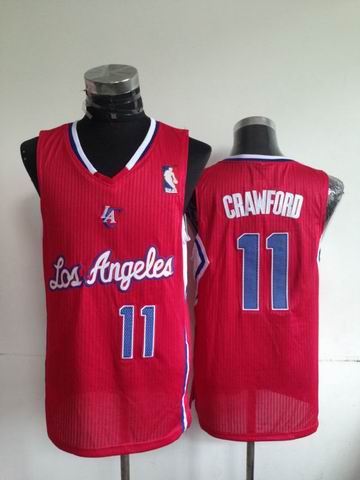 Los Angeles Clippers 11 Jamal Crawford red adidas men nba basketball jerseys